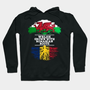 Welsh Grown With Romanian Roots - Gift for Romanian With Roots From Romania Hoodie